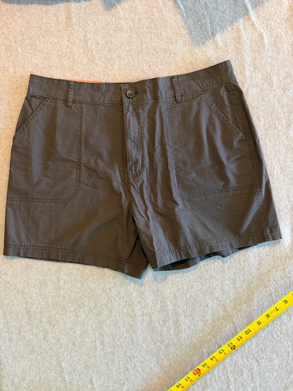 Eddie Bauer Ripstop Shorts Women’s 16 Dark Gray Hiking Outdoor Gorpcore NWT